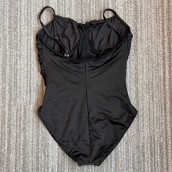 MagicSuit Swimsuit Black Lace Up One Piece Victoria 14 NWOT - Picture 3 of 7
